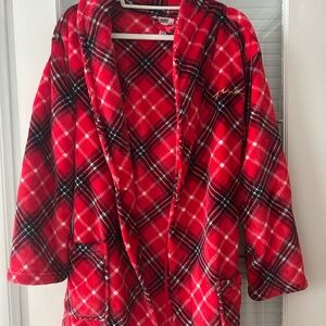 “Pink” bathrobe Christmas edition, red and plush soft